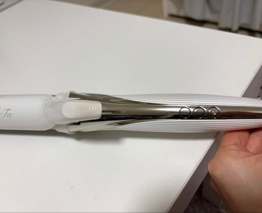 ホワイト カールヘアアイロン　32mm