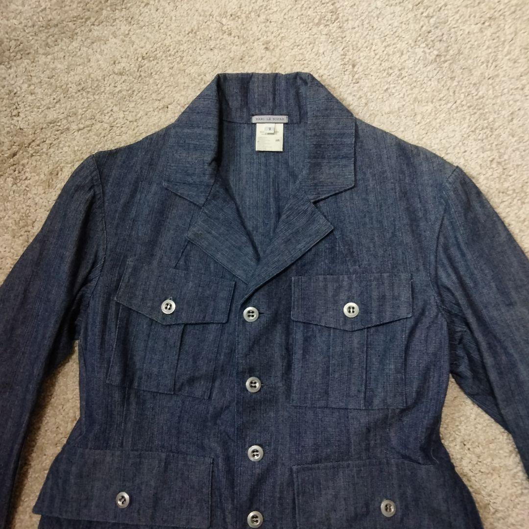 [美品】MARC LE BIHAN マルクルビアンデニム地テーラードジャケット1