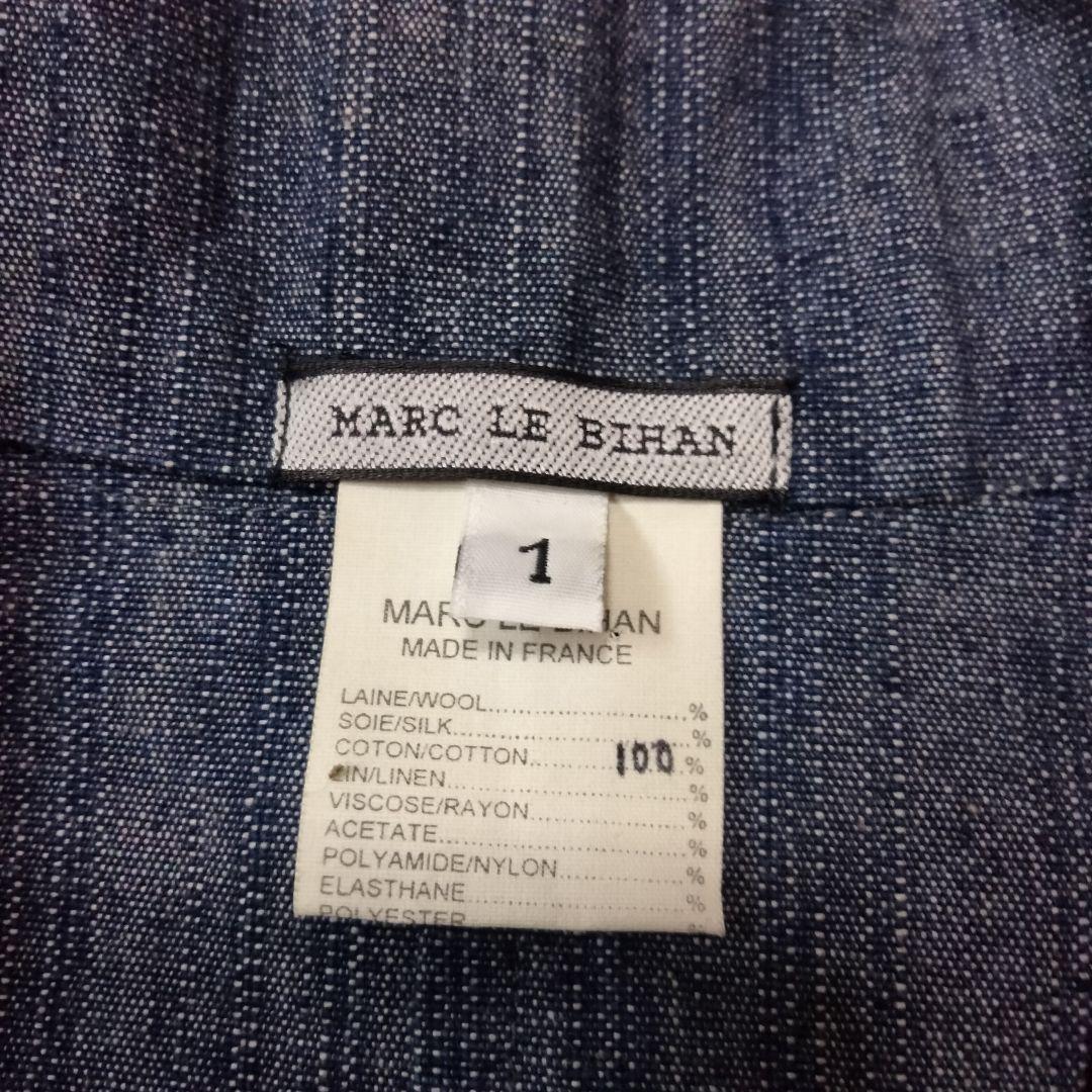 [美品】MARC LE BIHAN マルクルビアンデニム地テーラードジャケット1