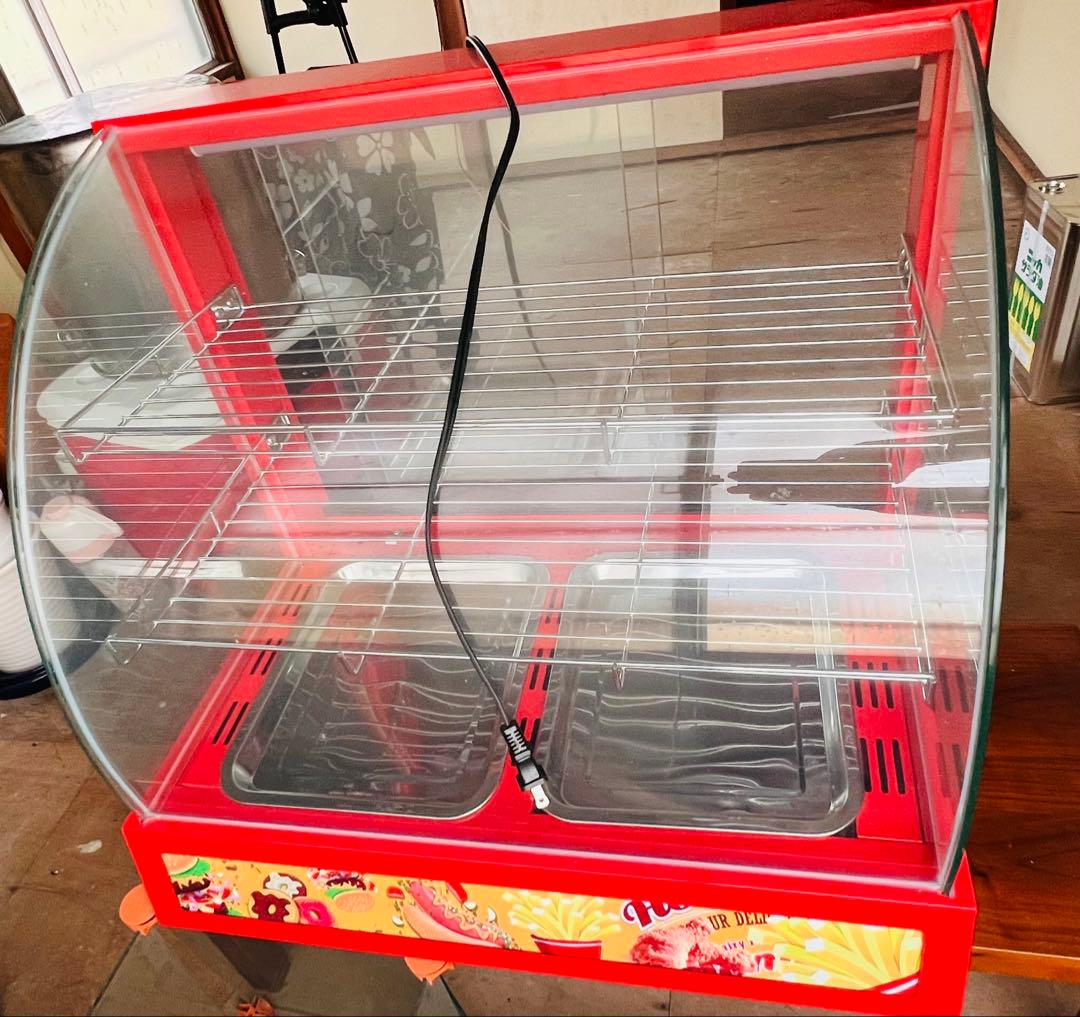 ホットショーケース 業務用 背面オープン 保温　陳列台コロッケ ポテト イベント