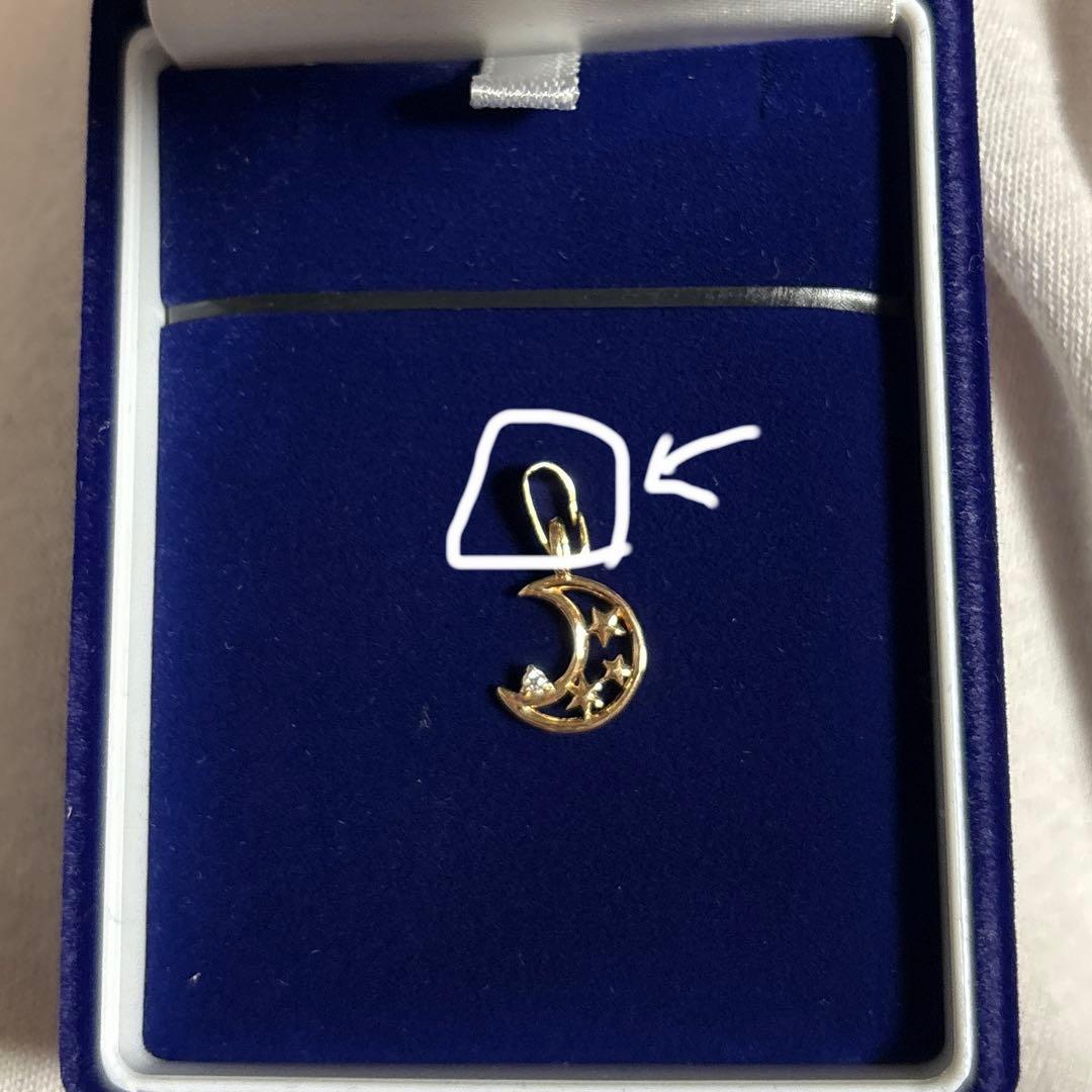 キョエちゃんです。 K18pg ダイヤモンド 月と星 ペンダントヘッド