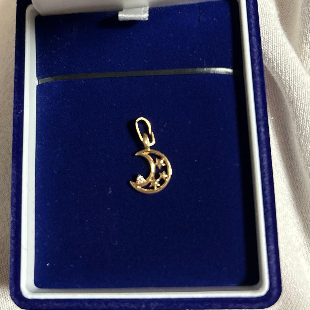 キョエちゃんです。 K18pg ダイヤモンド 月と星 ペンダントヘッド