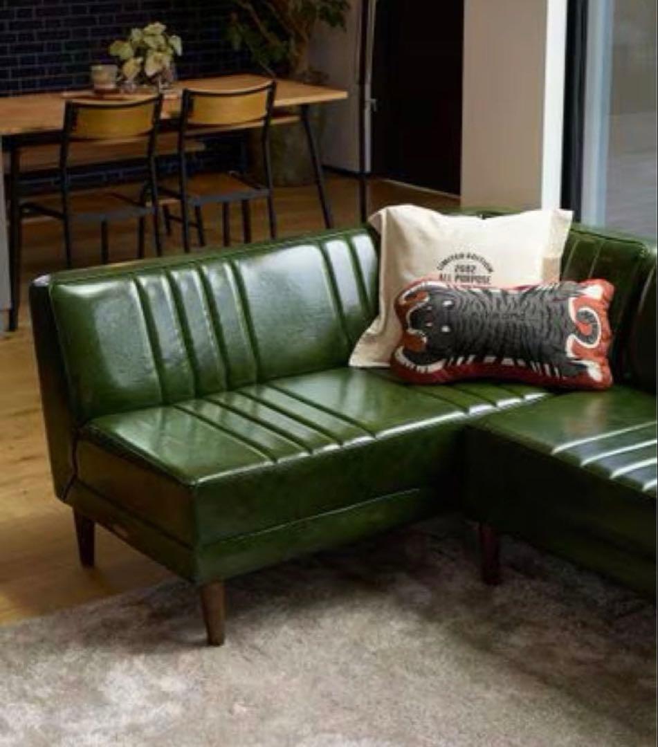 niko and..②グリーンソファ クラシックダイナー　カウチソファ　右肘のみ