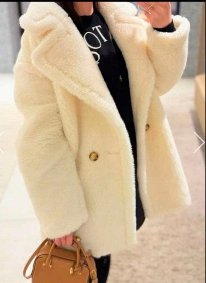 lilirena テディコート ベア ボア ショート丈