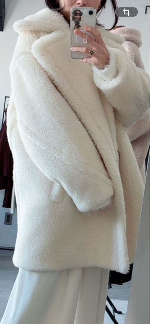 lilirena テディコート ベア ボア ショート丈