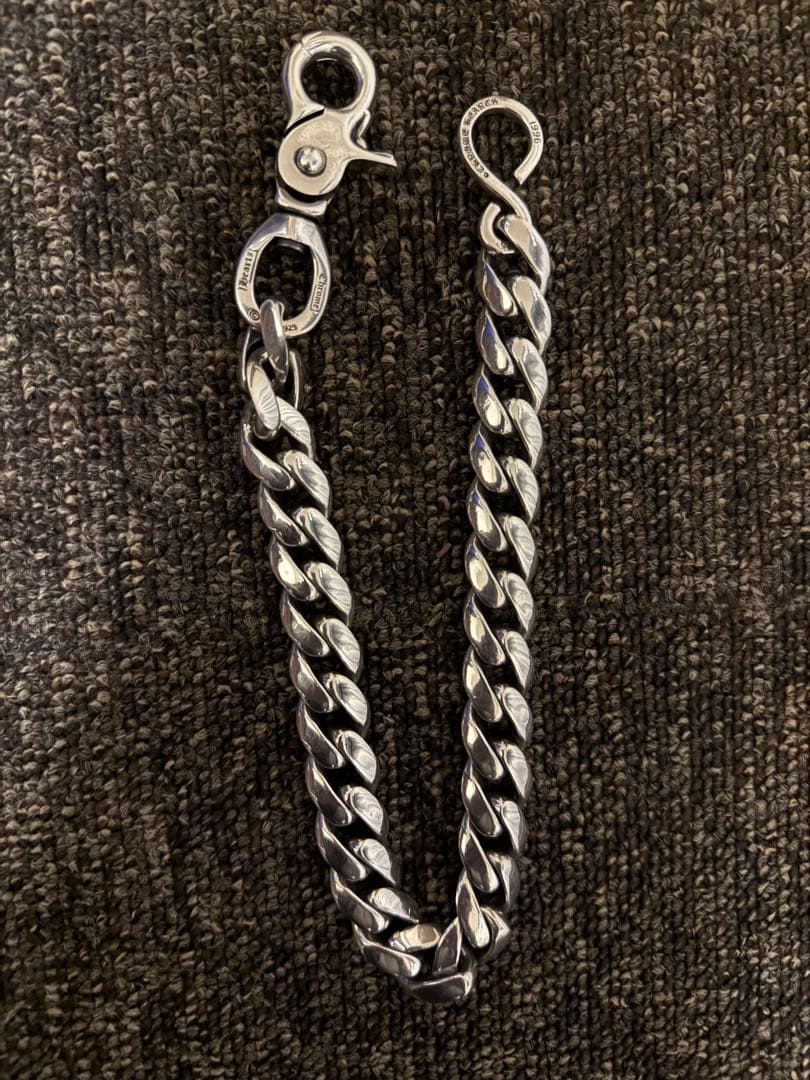 【12/21まで限定】ウォレットチェーン シルバー925 クロス