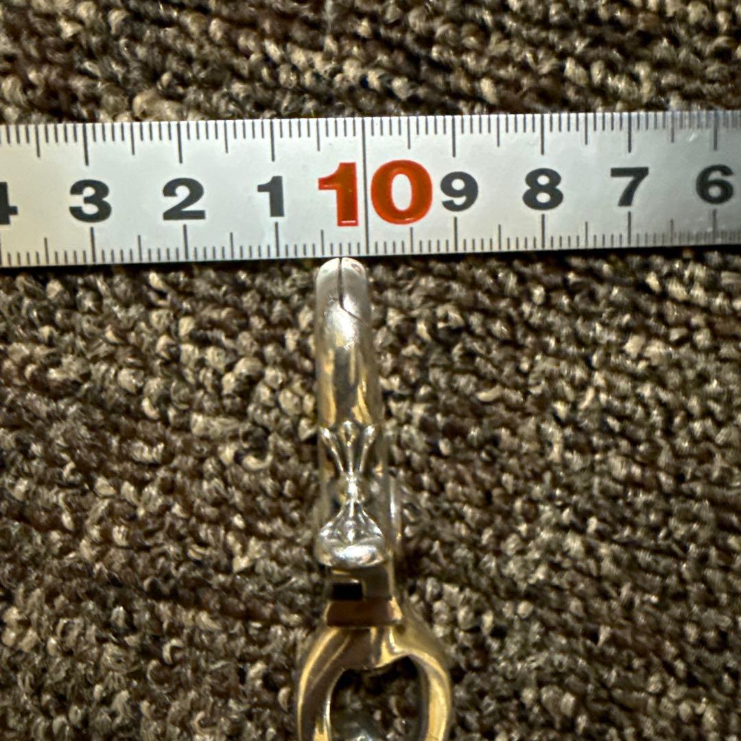 【12/21まで限定】ウォレットチェーン シルバー925 クロス