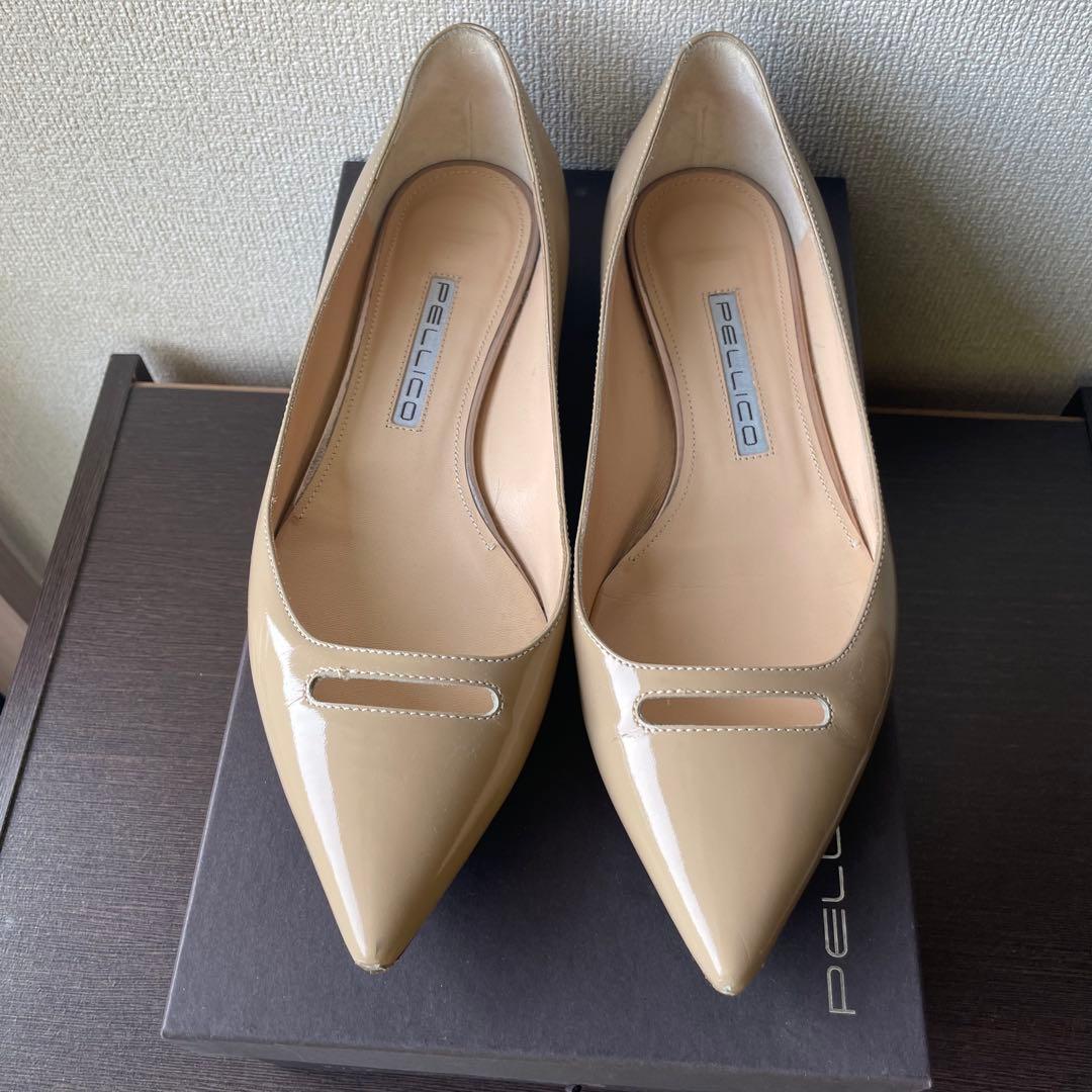 Hihot様 ペリーコ　フラットパンプス　ベージュ36.5