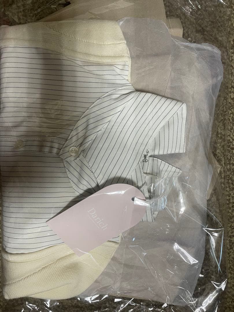 Darich ネクタイシャツドッキングニットミニワンピース FLサイズ