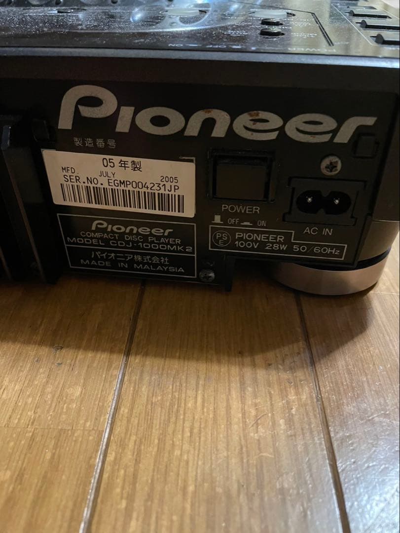 Pioneer CDJ-1000MK2 パイオニアCDJ中古2台セット DJ機材