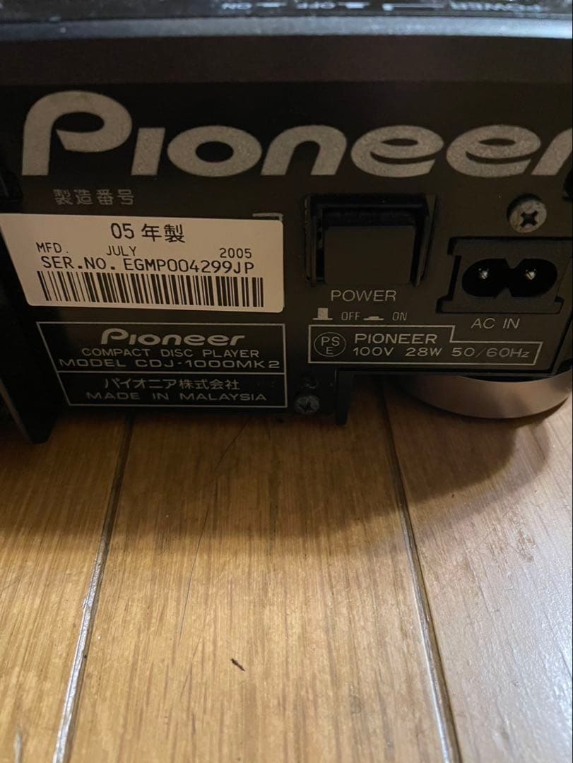 Pioneer CDJ-1000MK2 パイオニアCDJ中古2台セット DJ機材