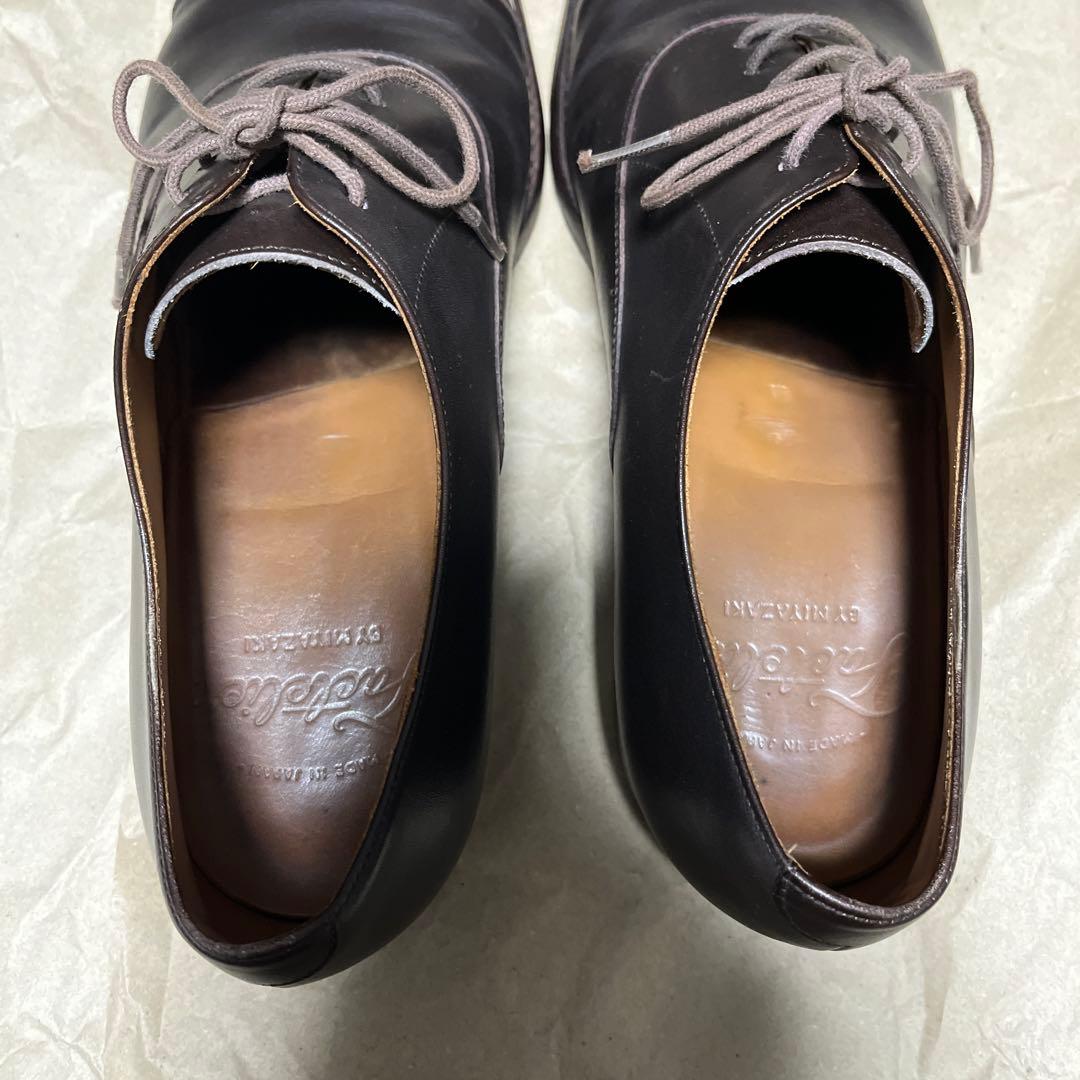 ファクトリエ 革靴 ストレートチップ ダークブラウン