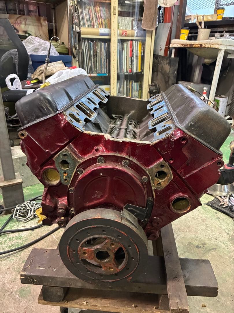 V8エンジン シボレーS/B350エンジン　ジャンク