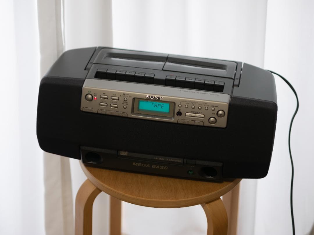 【未使用品】SONY ダブルカセット CDラジカセ CFD-W57