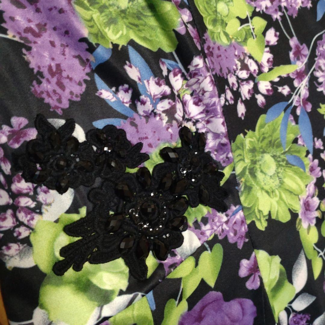 Super Beauty 花柄ワンピース ＬＬサイズ　新品