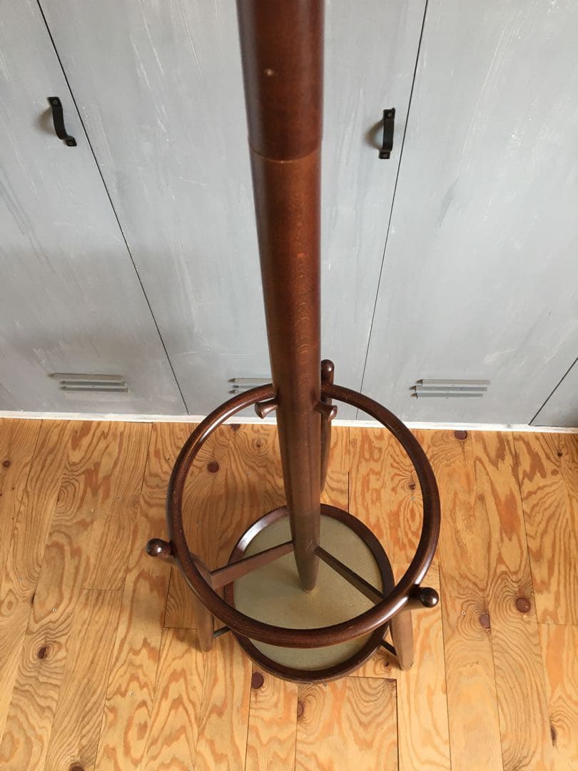 秋田木工 ポールハンガー コート掛け ビンテージ カリモク キツツキ 柏木工