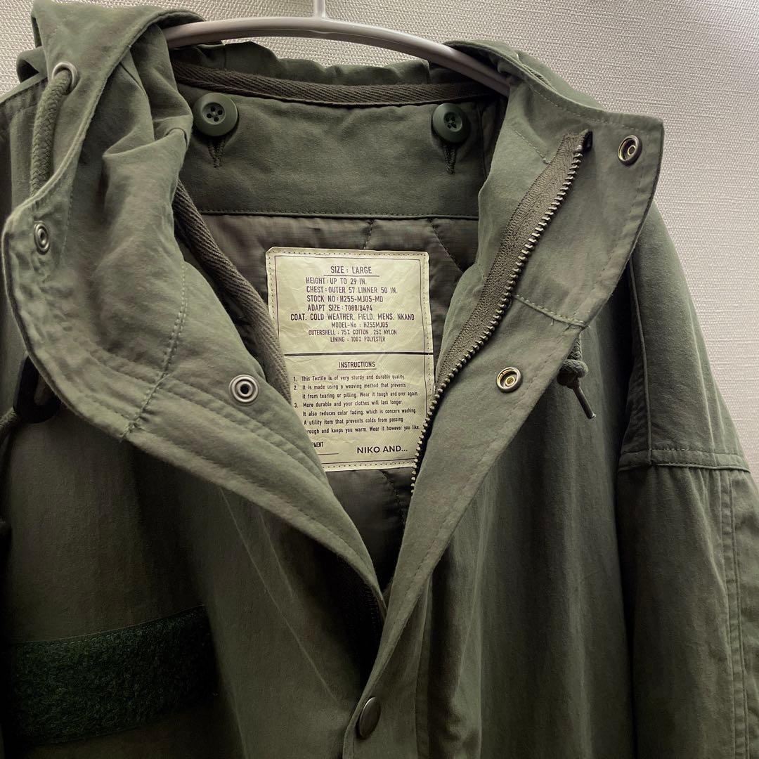 ニコアンド　2SET ショートモッズパーカ　Lサイズ