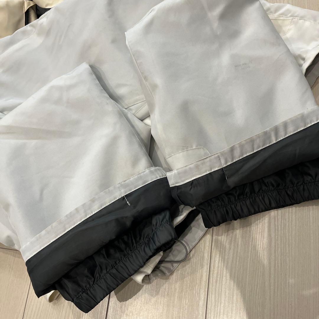 160 エアボーン　スノーボード・スキーウェアセット　白ホワイト調節アジャスター