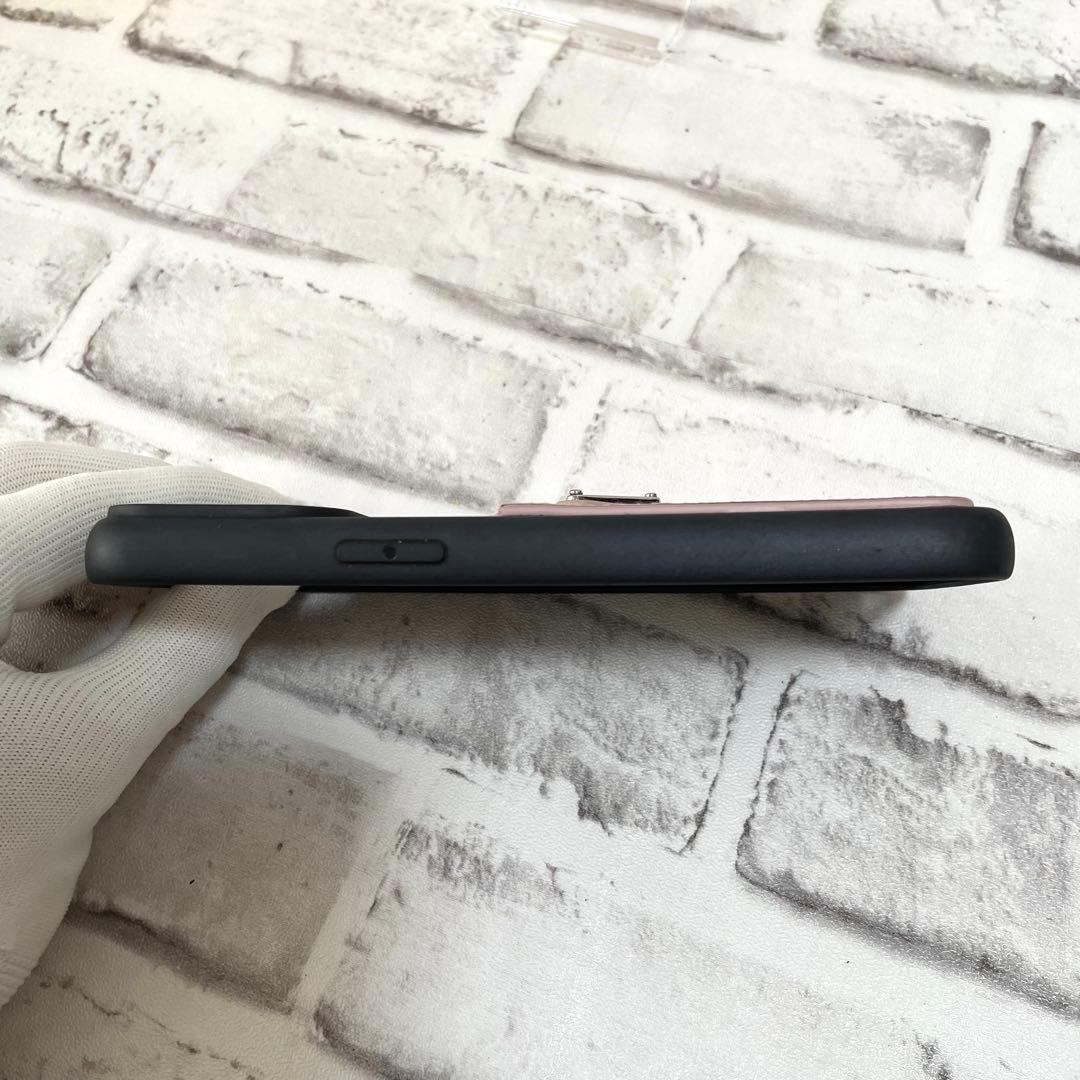 極美品✨プラダ　iPhone15ProMax用ケース　三角ロゴ　ピンク