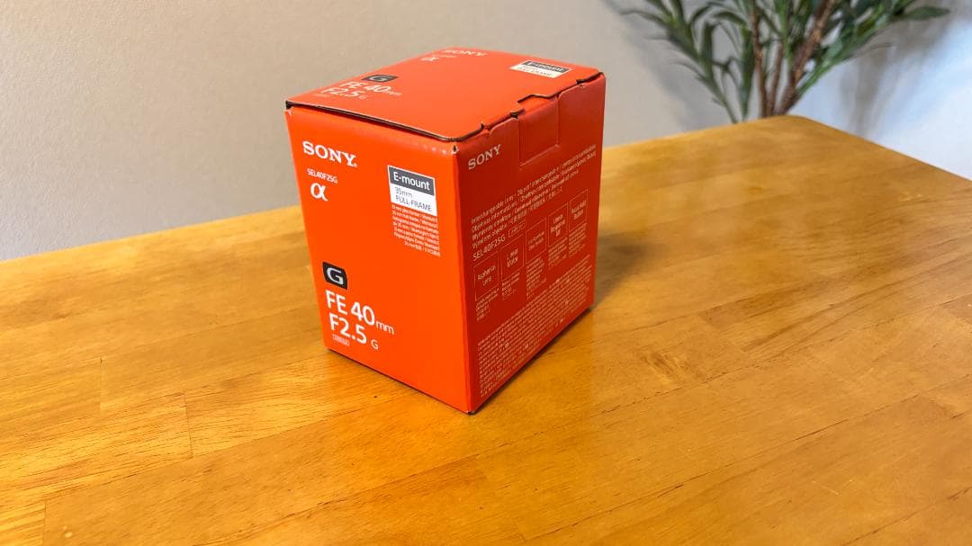 SONY FE 40mm F2.5 G SEL40F25G Eマウントレンズ