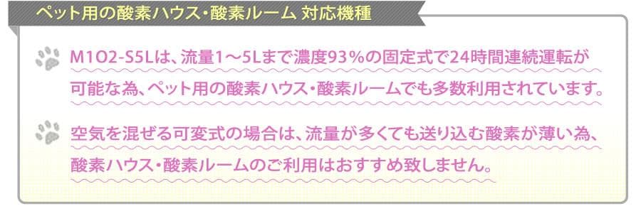 酸素発生器 酸素濃縮器 M1O2-S5L 【日本製】【酸素濃度最大93％】