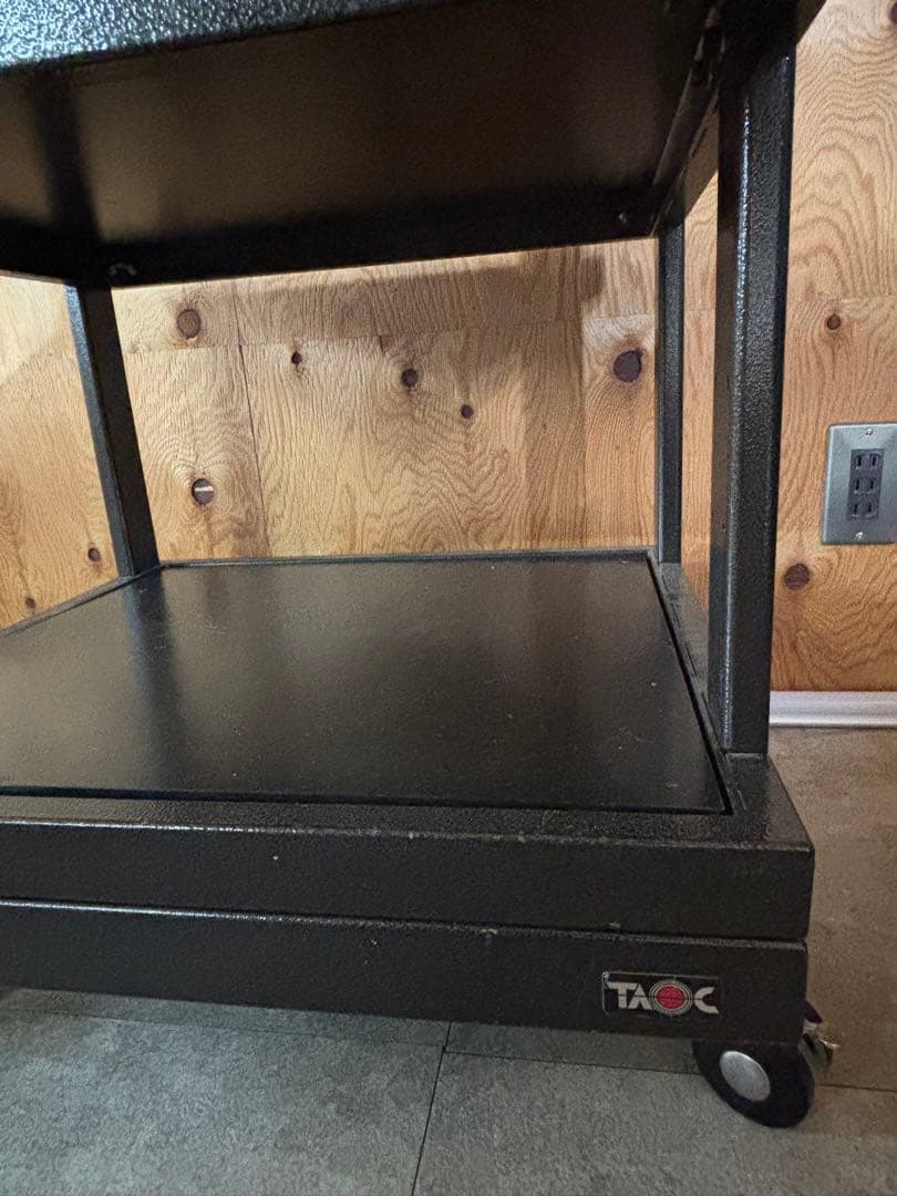 TAOC キャスター付き3段シェルフ 黒