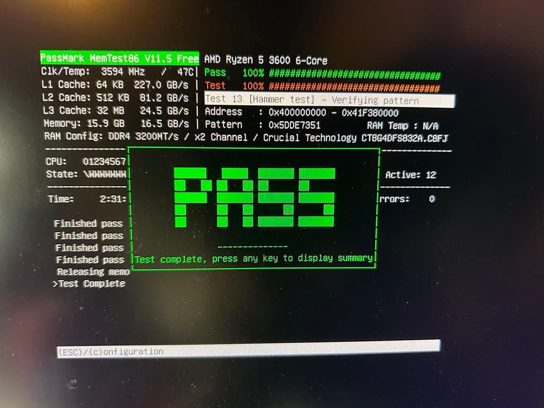 Crucial 16GB(8GB×2) KIT DDR4-3200