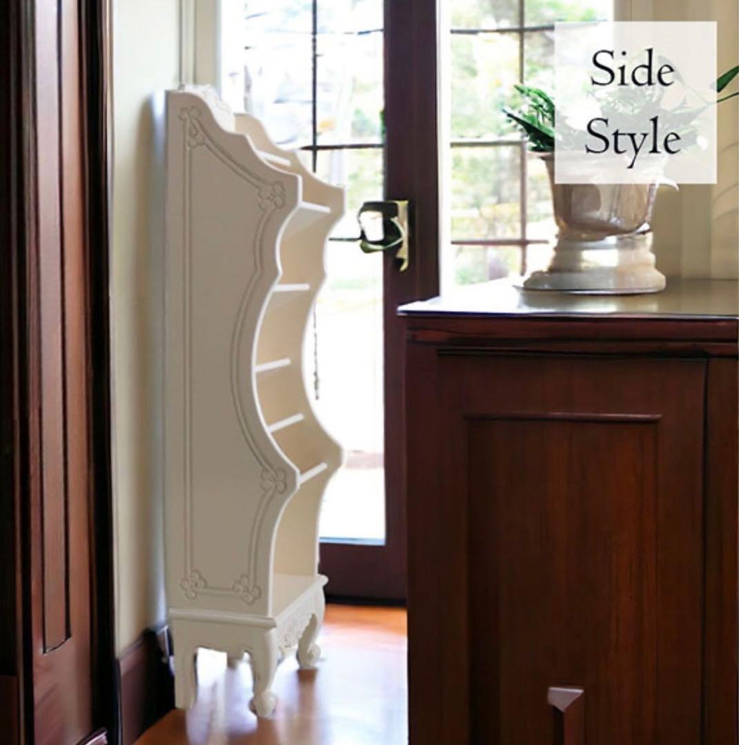 204【新品】ヨーロピアン クラシック スリッパラック アンティークホワイト