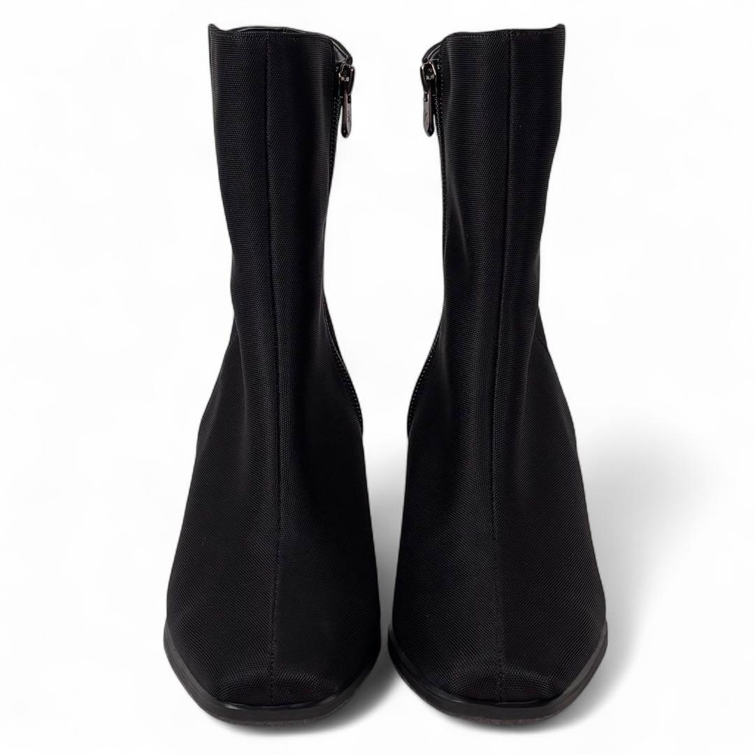 ほぼ新品 銀座カネマツ 23 ゴアテックス サイドジップ レインブーツ ブラック