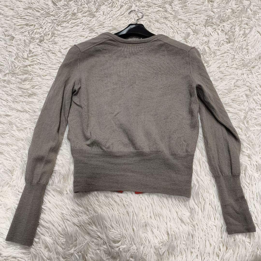 ヴィヴィアンウエストウッドレッドレーベル カーディガン オーブボタン 刺繍 変形