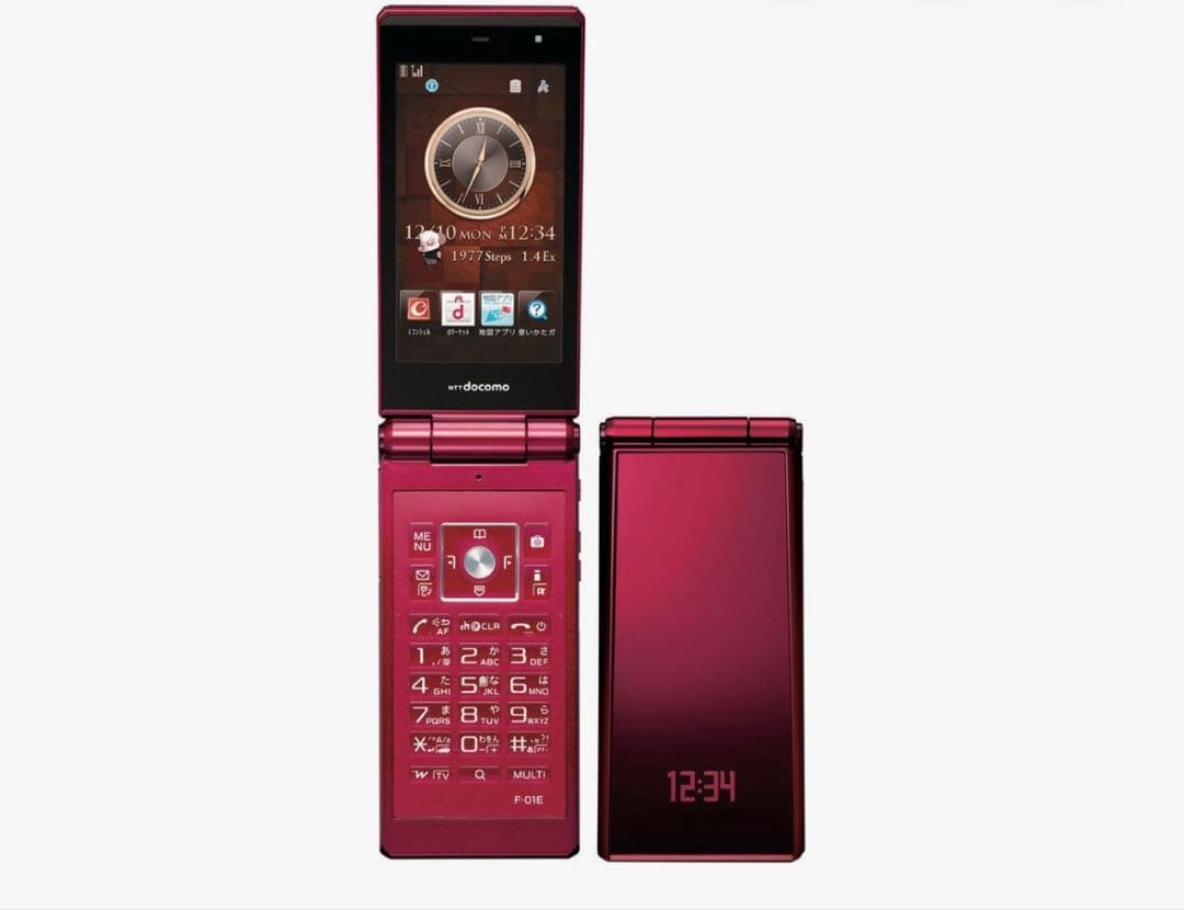docomo STYLE series F-01E [Red] ガラケー