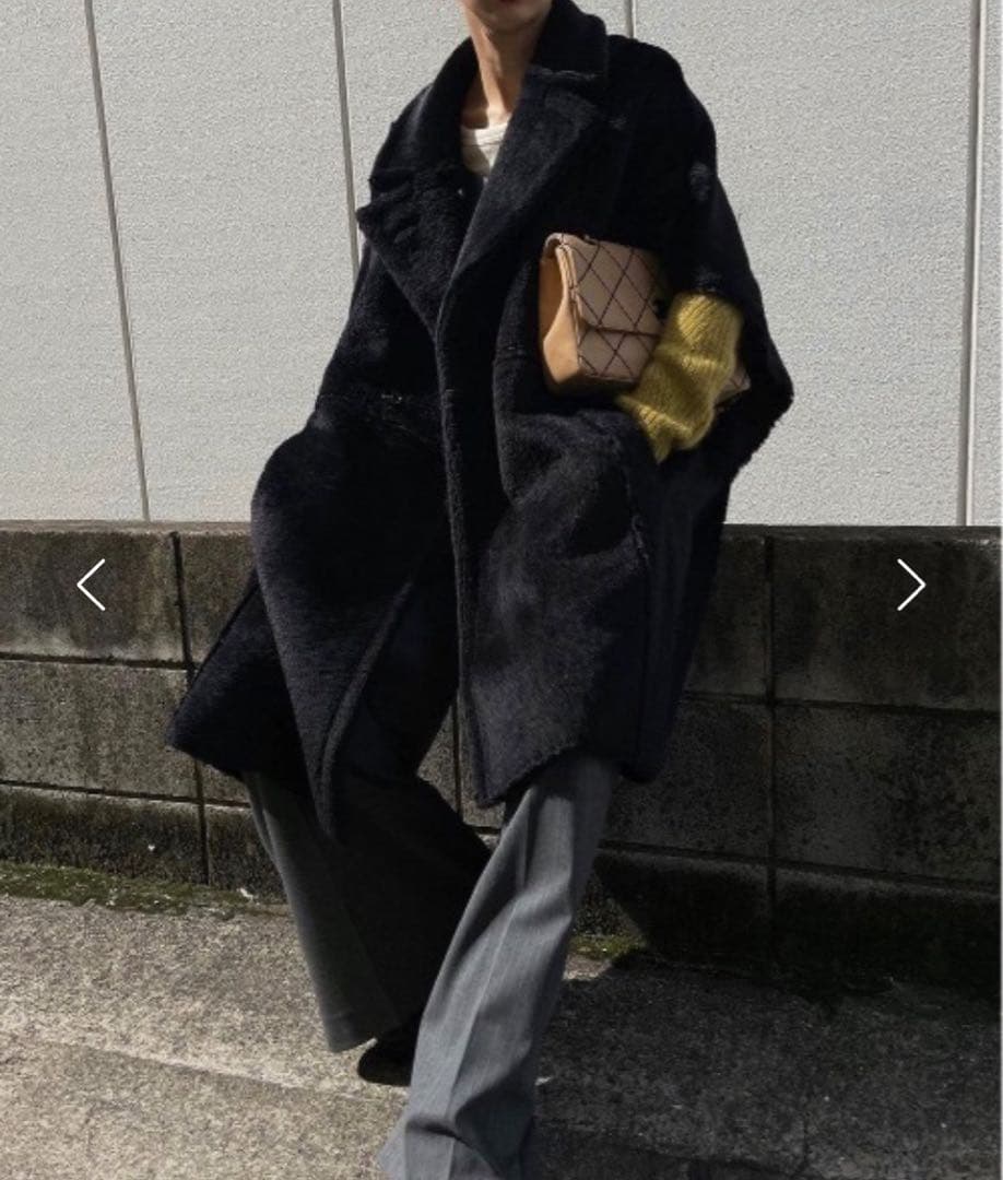 新品 アメリ Ameri リバーシブル ボア ポンチョ コート