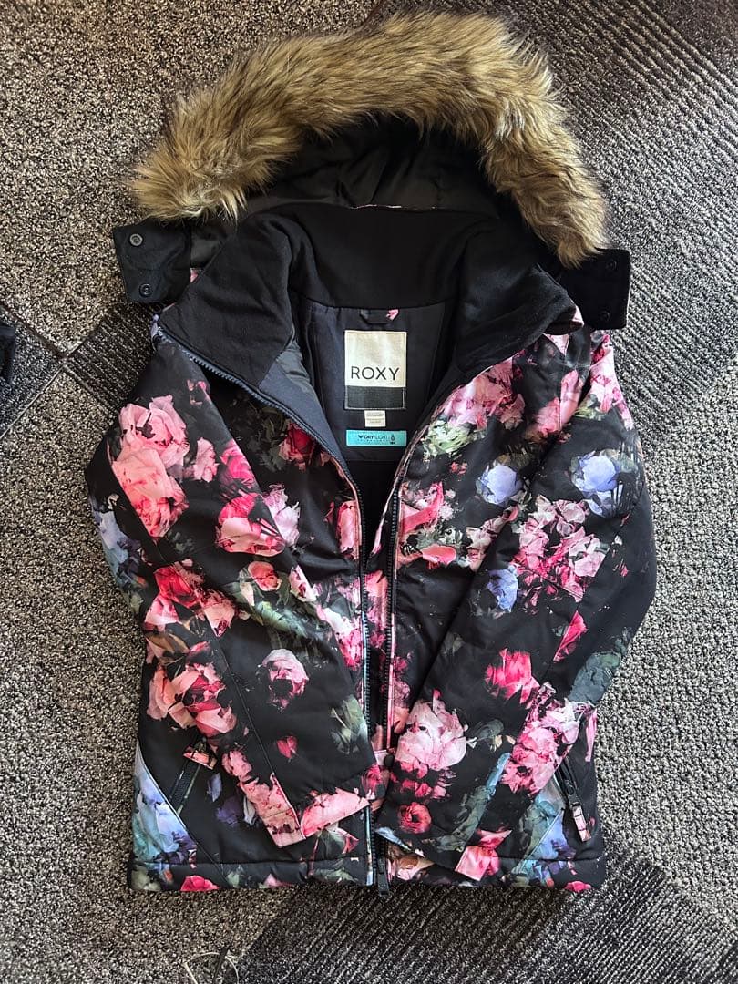 ROXY 花柄 スキー・スノーボードウェア 上下セット　150センチ
