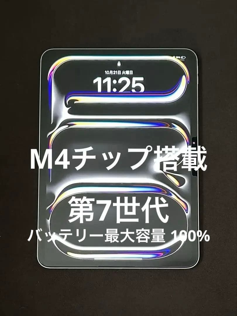 【美品】【M4】iPad Pro 11インチ 256GB Wi-Fi シルバー