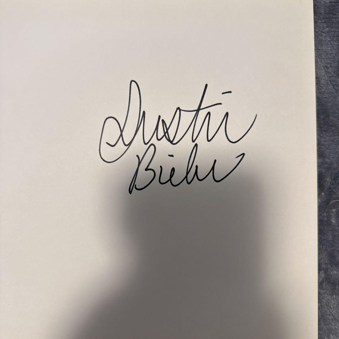 ジャスティン・ビーバー　Justin Bieber 生サイン　2枚セット