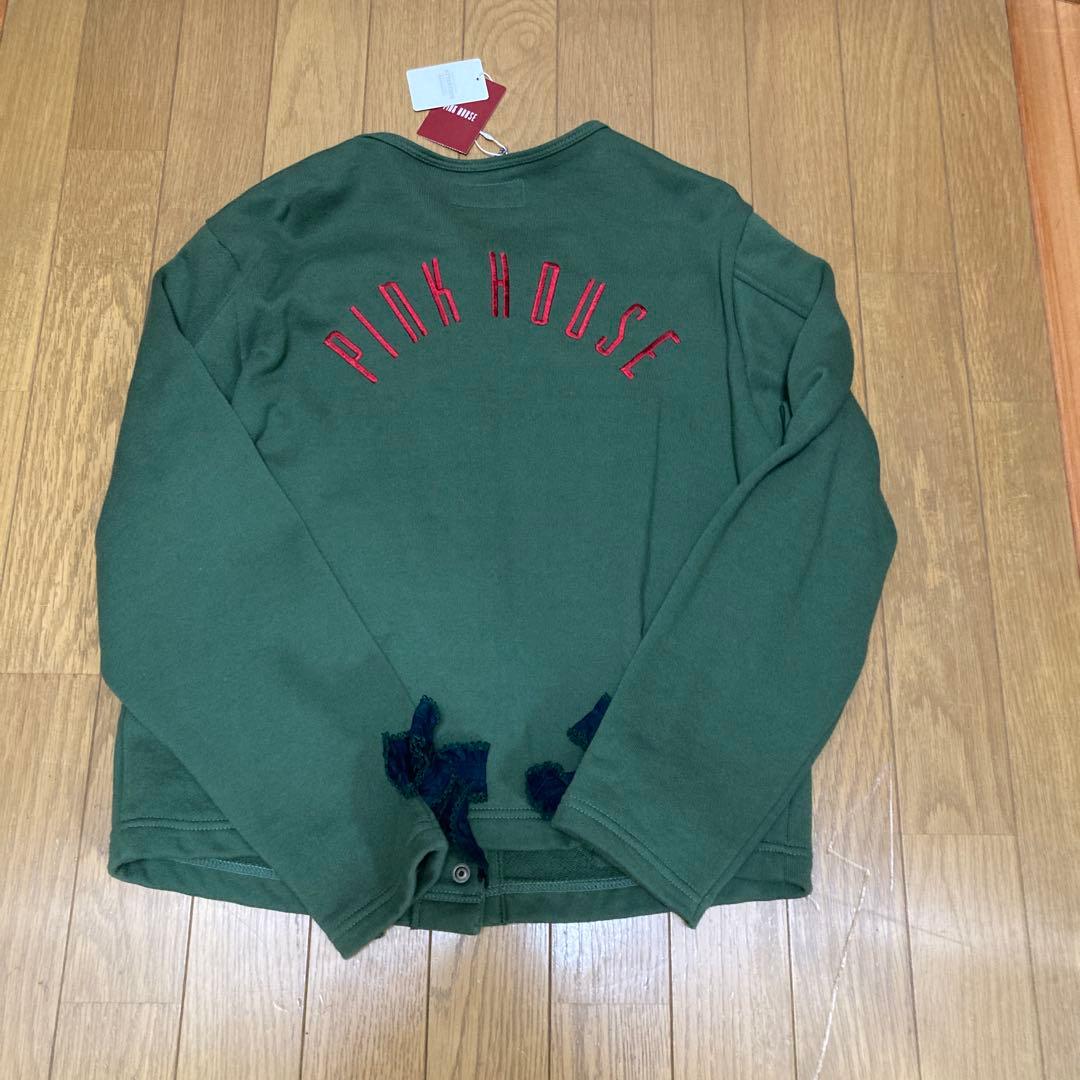 PINK HOUSE チェック柄パッチワークカーディガン