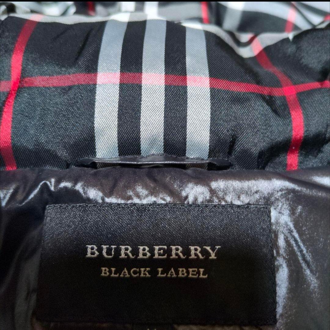 極美品！!バーバリーブラックレーベルダウンジャケット　ダウンベスト黒