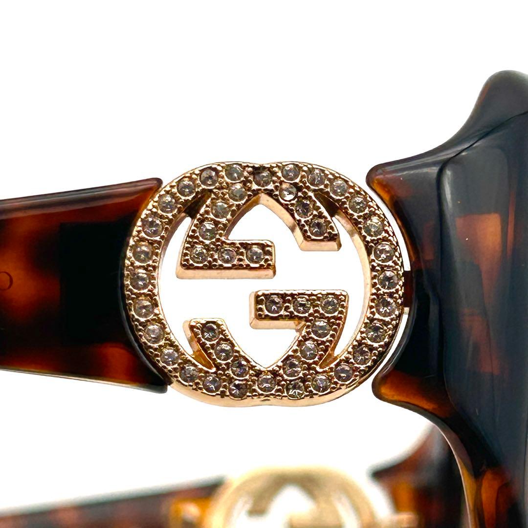 極美品✨ GUCCI グッチ サングラス GGロゴ ✨ラインストーン✨