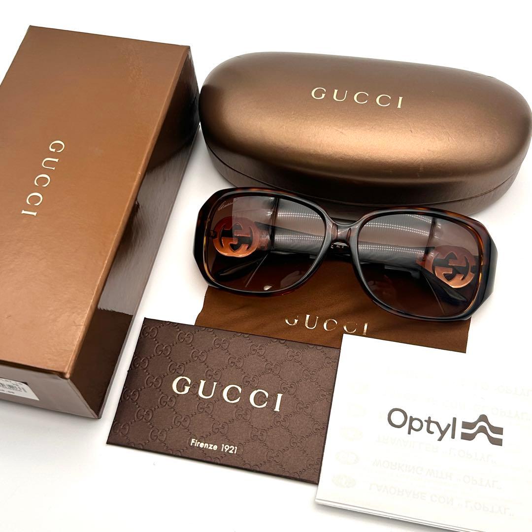 極美品✨ GUCCI グッチ サングラス GGロゴ ✨ラインストーン✨