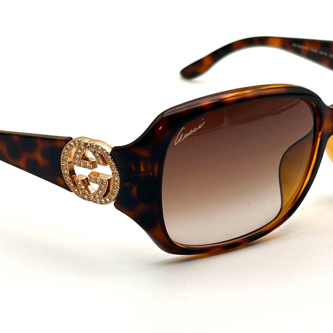 極美品✨ GUCCI グッチ サングラス GGロゴ ✨ラインストーン✨