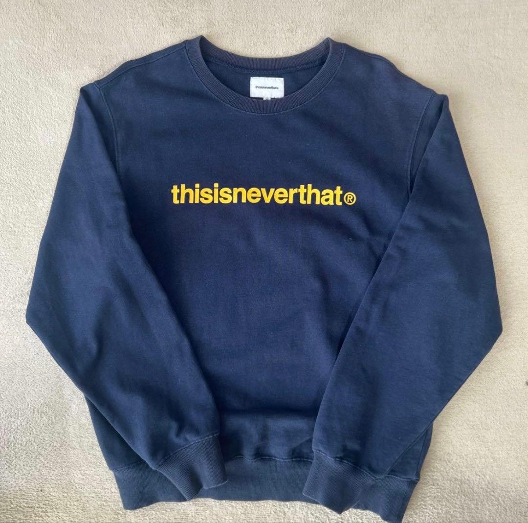 thisisneverthat® ネイビー トレーナー M
