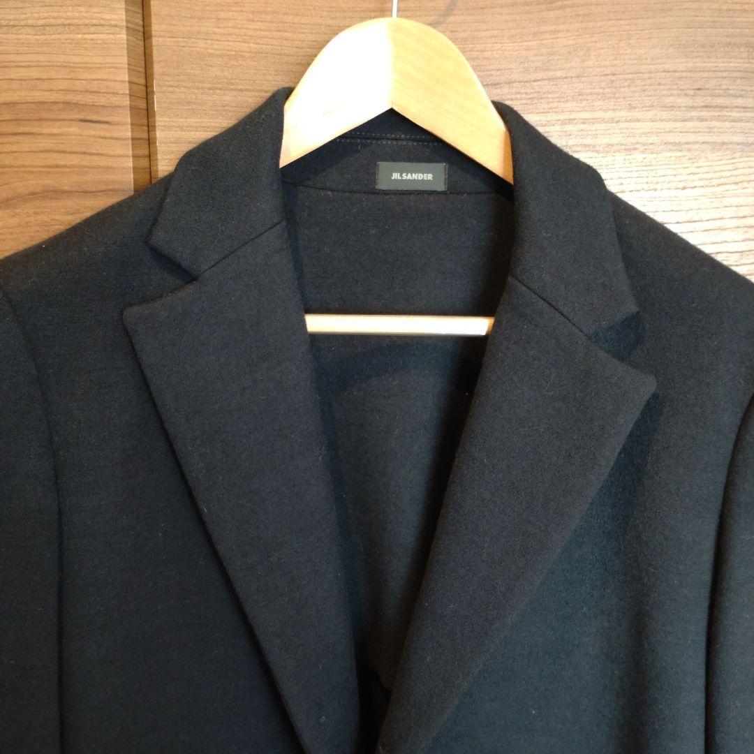 JIL SANDER ネイビー ウールフランネル ジャケット S