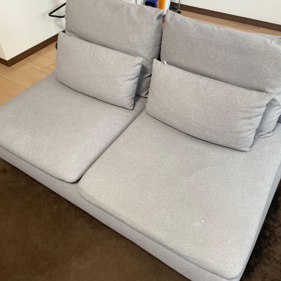 IKEA ソーデルハムンソファ ファスナー付きクッション