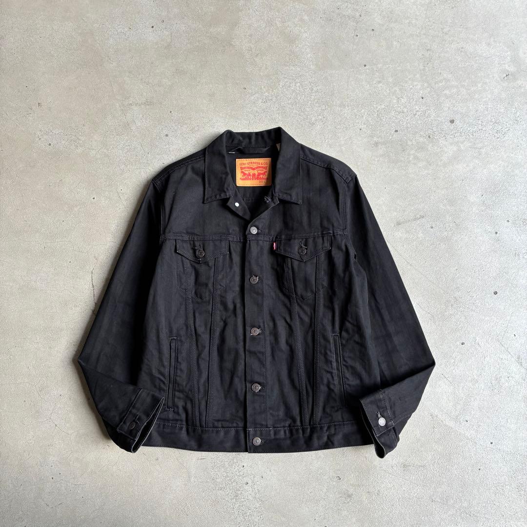 メキシコ製 Levis ブラック デニムトラッカージャケット L