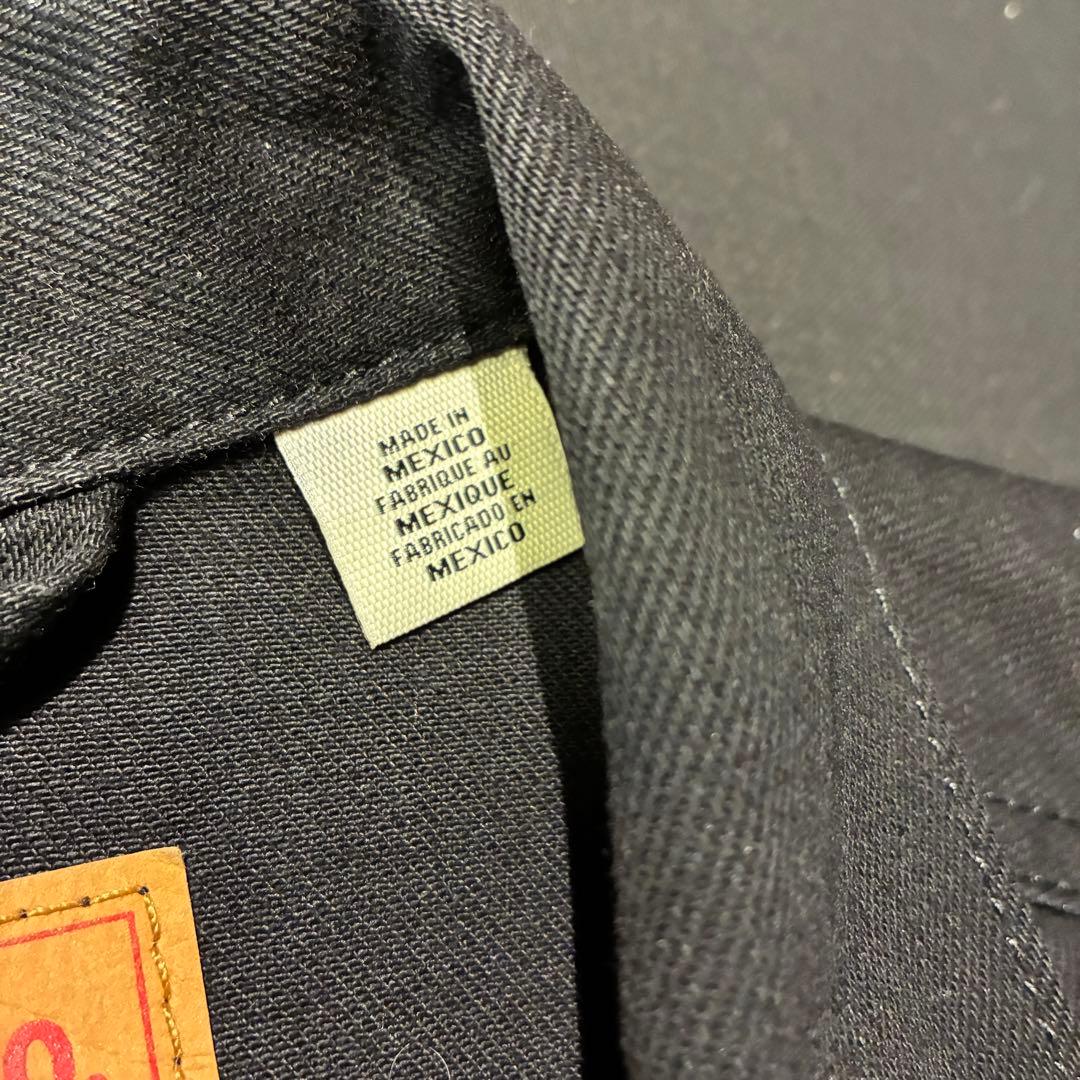 メキシコ製 Levis ブラック デニムトラッカージャケット L