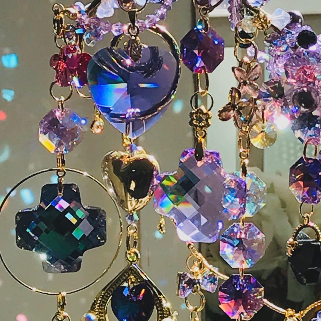 SWAROVSKI ✩.*˚バイオレット置き型サンキャッチャー