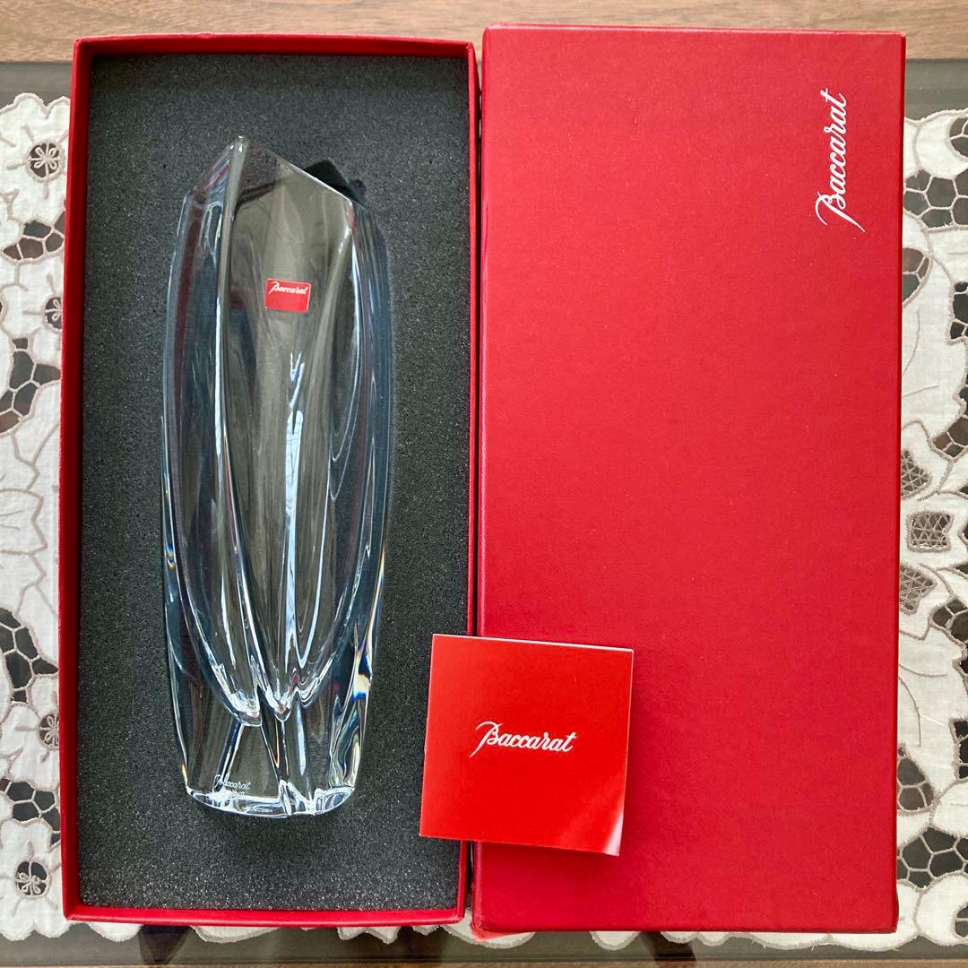 バカラ 花瓶 ジベルニー フラワーベース25cm箱付き 未使用