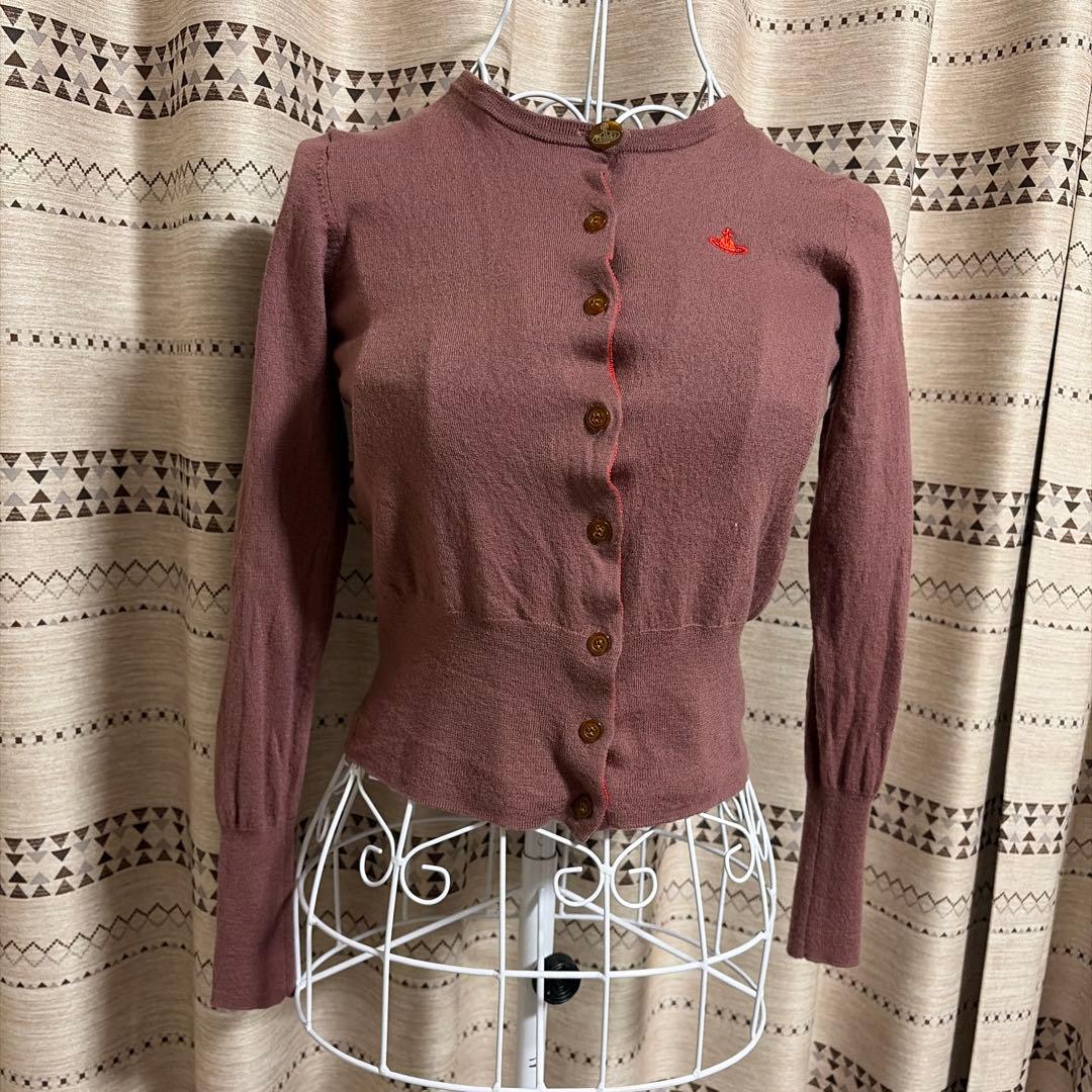 vivienne westwood カーディガン　オーブロゴ　　毛　100%
