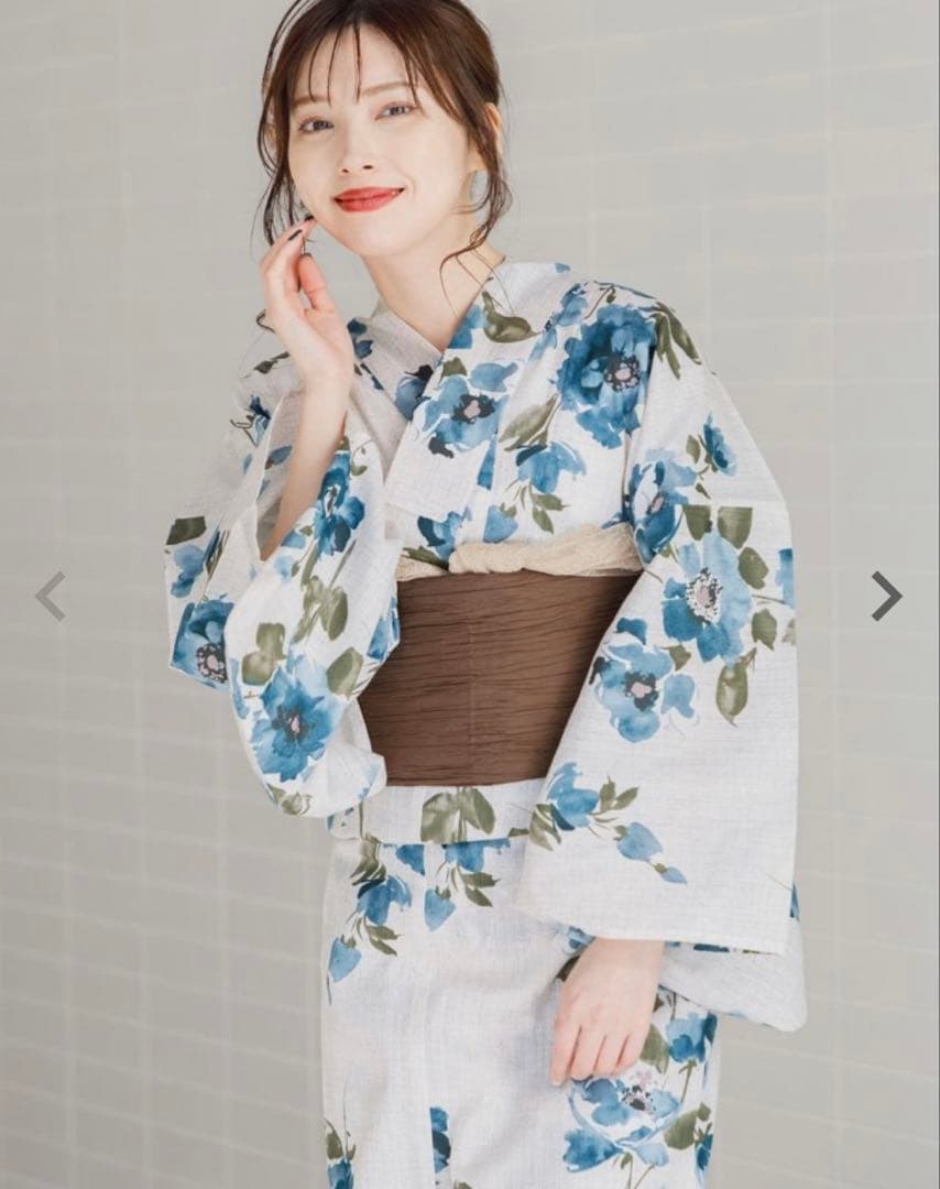 【完売品】Dita 4点セット(浴衣、兵児帯、下駄、腰ひも)