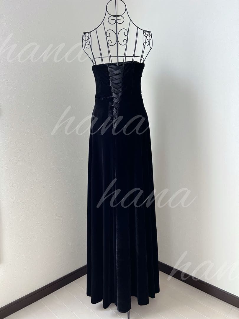 美シルエット＊ブラックドレス ウェディング 前撮り 韓国フォト ベロア